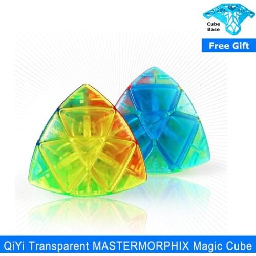 QiYi Transparent MASTERMORPHIX Magic Cube magico Rice Dumpling cube Toys For Children Kids Competition Speed Puzzle Cubes