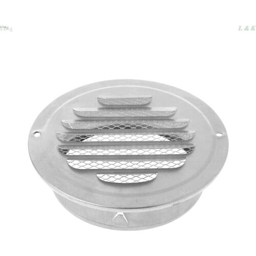 Stainless Steel Exterior Wall Air Vent Grille Round Ducting Ventilation Grilles