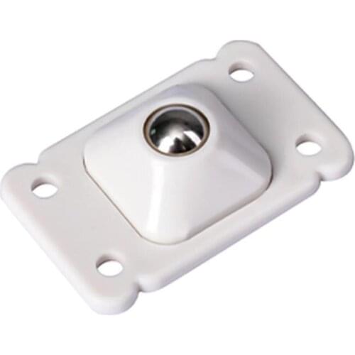 Paste Type Universal Pulley Furniture Storage Box Roller Self Casters Pulley For Cabinet Trash 360 Caster Silent Plastic Pulley