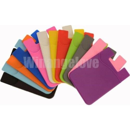 1000pcs Universal Adhesive Pocket stick on Wallet Card Holder Pouch Case For Smart phone