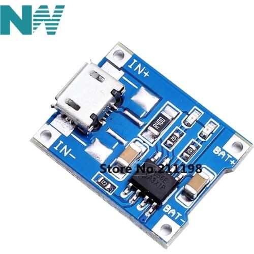 10Pcs Tp4056 1A Lipo Battery Charging Board Charger Module Lithium Battery Diy Micro Port Mike Usb