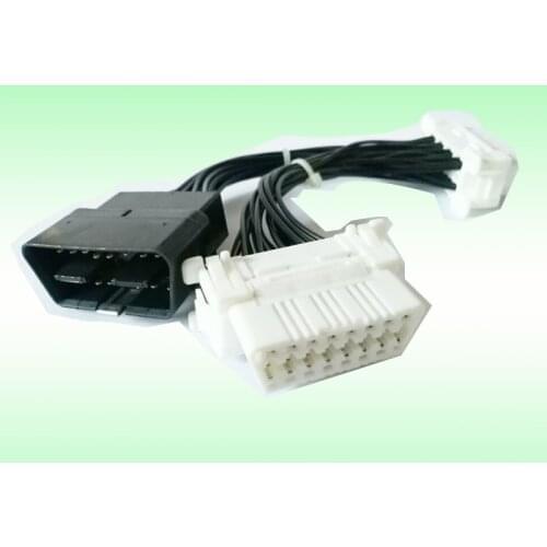 2pcs 16 Pin Extended OBD II Splitter Adapter Male to Dual Female Y Connector Cable OBD2 extender interface line
