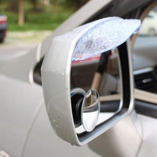2 pcs Car Styling PVC Car Rear View Mirror Sticker Rain Eyebrow for skoda octavia a5 kia ceed ford focus 3 opel astra h lada