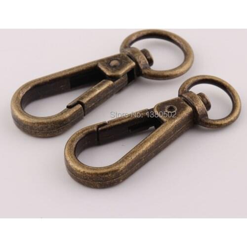 20pcs /lot Antique Bronze Color 48/54mm Snap Hook Metal Spring buckle for Luggage bag Dog Bag hanger Lobster Clasp