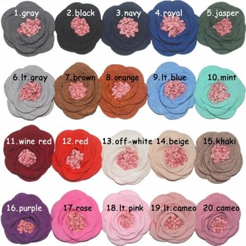 30 pcs/ lot 6cm singed chiffon flower with clip and headband flowers for apparel hair accessories