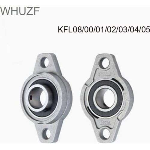 4pcs Zinc Alloy Diameter 8- 25mm Bore Ball Bearing Pillow Block Mounted Support Kfl08 Kfl000 Kfl001 Kfl002 Kfl003 Kfl004 Kfl005