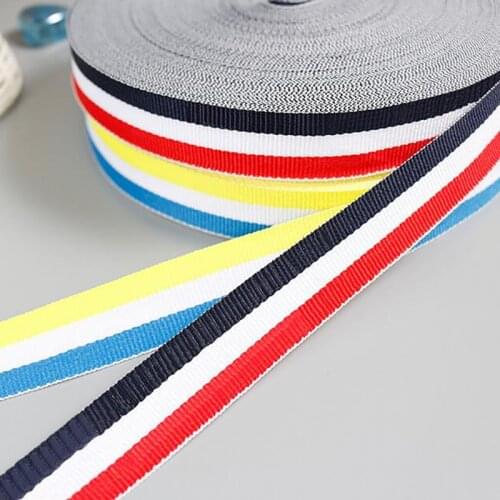 Grosgrain Ribbon Printed Stripe Tricolor Hot 20mm High Quality For Handwork Apparel Sewing & Fabric Edge Accessories BBXY-0149