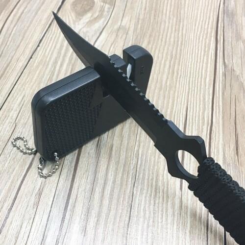 Knife Multi Multitool Hunt Sharpen Fish Gear Hook Pocket Tool EDC Outdoor Mini Sharpener Nail File Camp Stone Outdoor Survival
