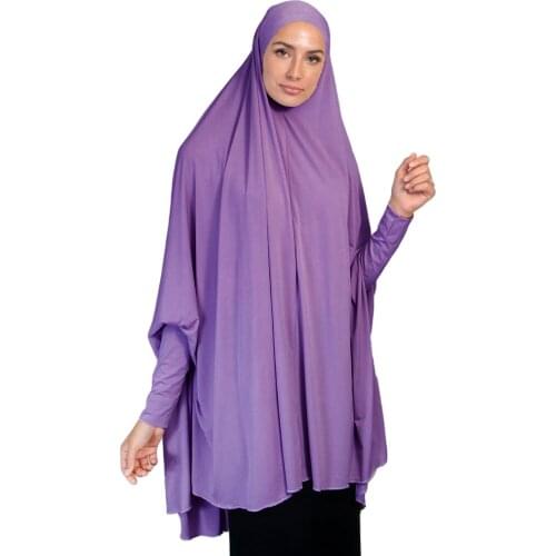 Muslim Abaya Long Hijab Women Jilbab Khimar Burqa Head Scarf Islamic Prayer Garment Overhead Turban Hijab Shawls Wraps Ramadan