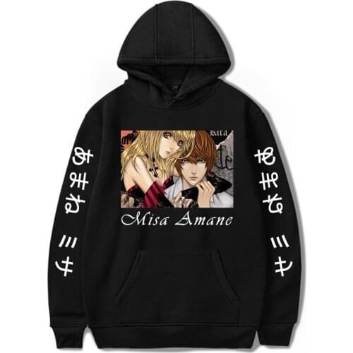 Anime Death Note Misa Amane male men hoody Anime Imitation Cosplay Loose hoodies suit Tops Cool Leather Uniform Outfit Costumes