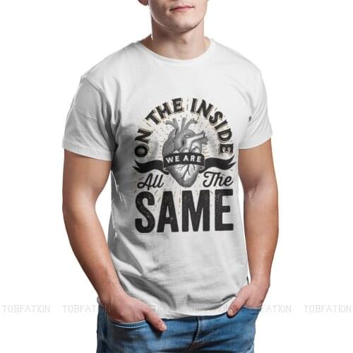 On The Inside We Are All The Same Mans TShirt Gay Lesbian Homosexual LGBT Pride Month Parades Short Sleeve Cotton T Shirt Gift