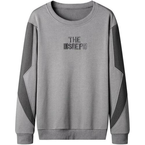 2021 latest winter sweater mens long sleeve T-shirt round neck casual loose version