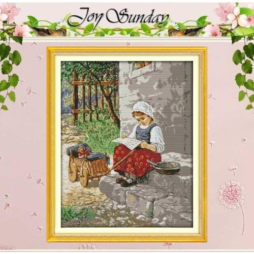 NEW !! Peasant Girl Counted Cross Stitch 11CT 14CT Cross Stitch Chinese Cross Stitch Kits for Embroidery Home Decor Needlework