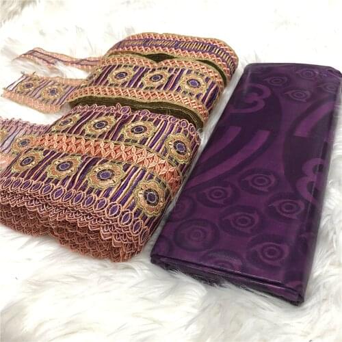 New Arrival15yards cord lace guipure lace matching 5yards bazin riche fabric Real 100% Cotton African Ghalila Bazin Riche Fabric