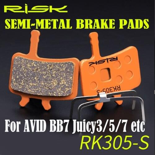 2 PAIRS SEMI METALLIC BICYCLE DISC BRAKE PADS suit For AVID BB7 Juicy3/5/7 Ultimate and Promax DSK 950 Brake Set FREE SHIPPING