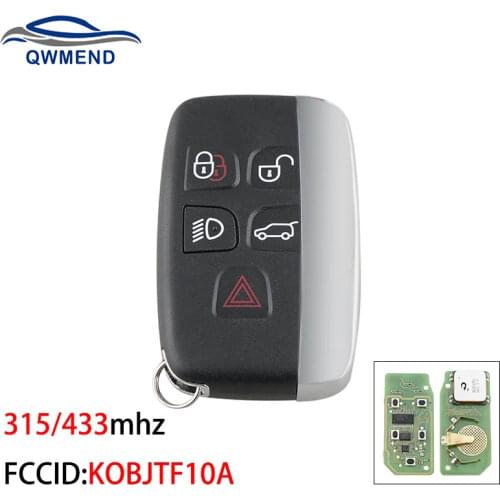 BHKEY KOBJTF10A Car Remote Key for Land Rover Discovery 4 Freelander for Range Rover Sport Evoque 5 Buttons Car Key