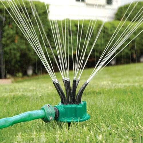 Garden Lawn Flower Sprinkler 360 Degree Automatic Rotary Spray Multi Nozzle Irrigation Sprayer Sprinkler Flower Watering