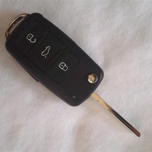 DAKATU 3 Buttons Flip Folding Remote Key Shell For New Skoda Octavia Elite Superb FOB Blank Key Case