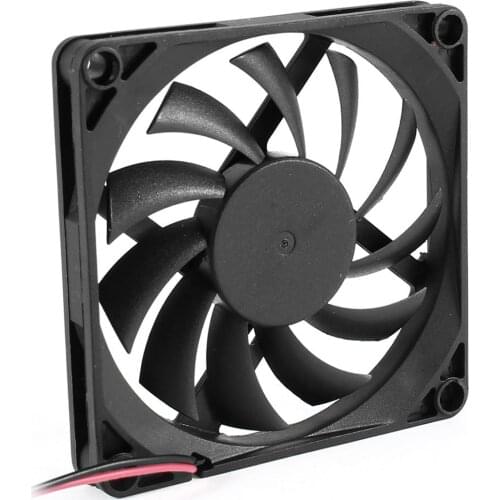 YOC-80mm 2 Pin Connector Cooling Fan for Computer Case CPU Cooler Radiator