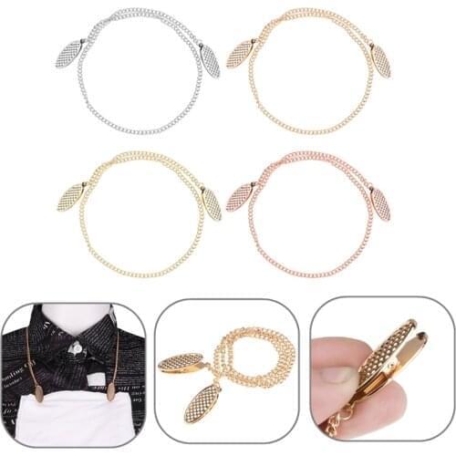 1Pcs Napkin Serviette Towel Apron Bib Holder Handy Chain Metal Clip Neck Adult Napkin Securely Placed Napkin Chain Clips Holder