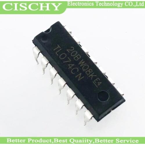10PCS TL074CN DIP14 TL074 DIP 074CN DIP