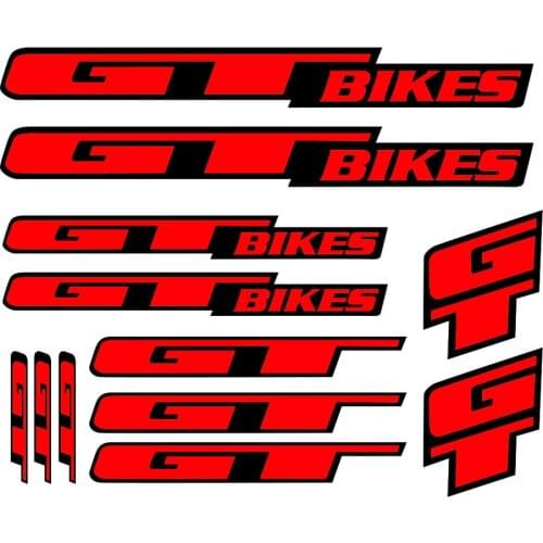 12x pvc Bicycle Vinyl Decal Sticker For GT Decor , Art Bike Frame Decals Sticker Set of For GT MTB DH Cycling Road Freeride