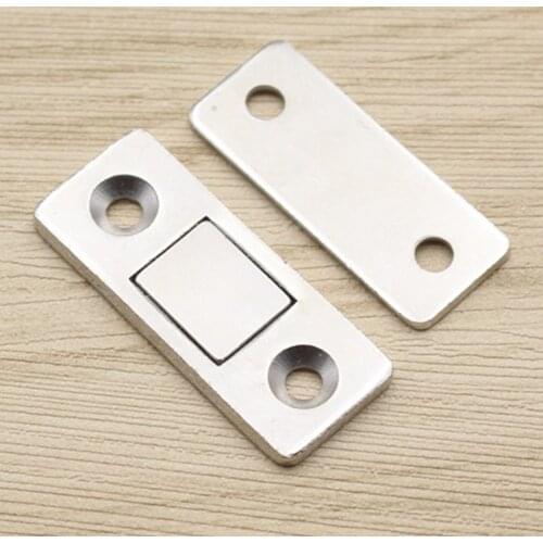 2pcs/set Strong Ultra Thin Magnetic Door Catch Door Closer lock Door Latch Door Magnet for Cabinet Cupboard with Screws #734