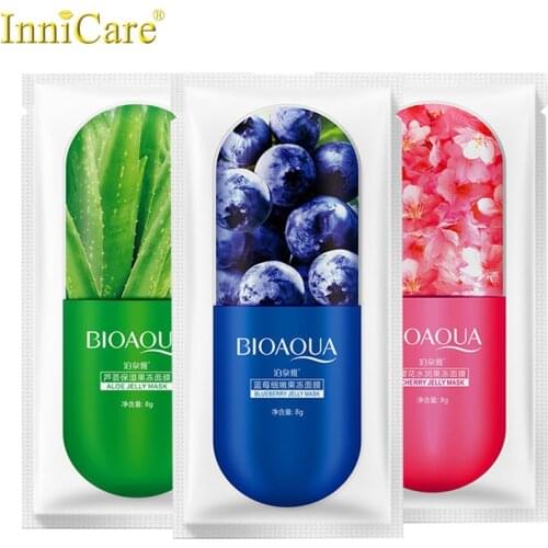 3pcs/Set Mixed Bioaqua Jelly Face Mask Sets Plant Aloe Sakura Sleeping Facial Masks For Women Korean Cosmetics Skin Care