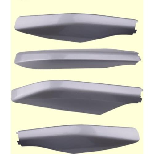 4pcs Car Plastic Silver Roof Rack Rail End Cover Cap Shell Fit For Toyota Land Cruiser Prado J120 2003-2007 2008 2009