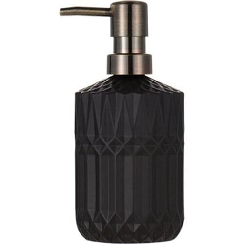 400Ml Soap Dispenser Chic Glass Refill Empty Bottle Home Hotel Bathroom Conditioner Hand Soap Shampoo Bottle