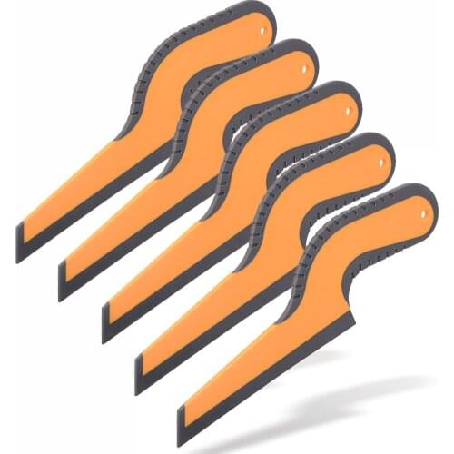 EHDIS 5pcs Cleaning Scraper Tools Rubber Edge Handled Squeegee Window Water Remover Wiper Car Styling Glass Washing Accessories