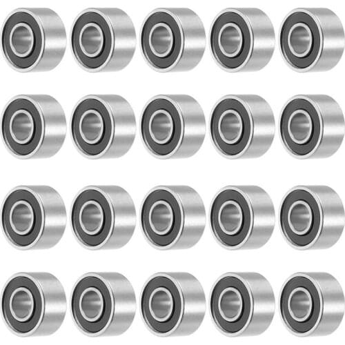 693RS 3mmx8mmx4mm Double Sealed Miniature Deep Groove Ball Bearing 20pcs