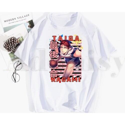 Kuroko No Basket Anime Tshirt Hip Hop Girl Print Top Tees Harajuku Tshirts Fashion Summer T-shirt