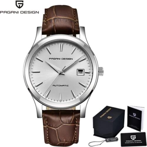 Pagani Design 2021 Classic Mens Mechanical Watch Automatic Waterproof Mens Watch Luxury Brand Genuine Leather Automatic Watch