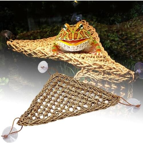 Pet Hammock Hamster Reptile Mat Pet Bed Lizards Hammock Hanging Sleeping Bed Reptile Grass Mat Pet Bed Reptile Lizard Hammock