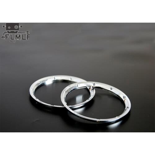 Chrome Tire Outside Beadlocks Fit for 1/5 HPI ROVAN ROFUN KM GTB TS BAJA 5B 5T 5SC Losi 5ive T