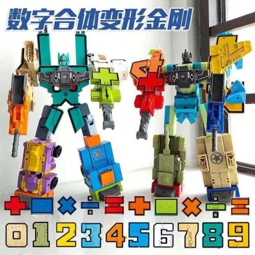 Bruticus dinoking Dinobots Numbers letter transformation figure toys
