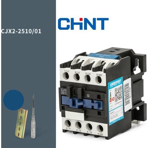 CHINT Communication Contactor Cjx2-2510 25a Single-phase 220V Three-phase 380V 24V 110V
