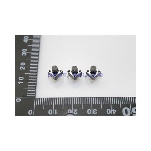 200pcs Tact Switch Push Button 6*6*6.5 6mm*6mm*6.5mm H6.5 Through Hole SPST-NO