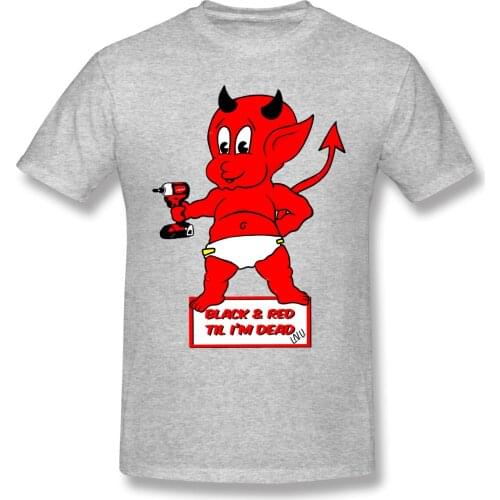Milwaukees Tools Devil Mens Basic Short Sleeve T-Shirt Cool Graphic R258 Tshirt Eur Size