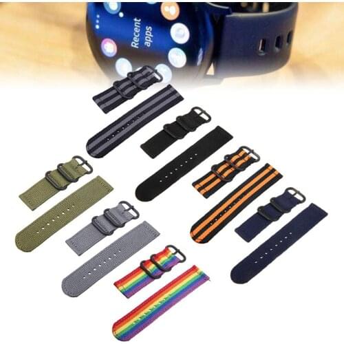 Fashion Sport Watch Band For Samsung Gear S3 Nylon Woven Sport Watch Band Strap Replacment Classic Frontier Smart Accessories