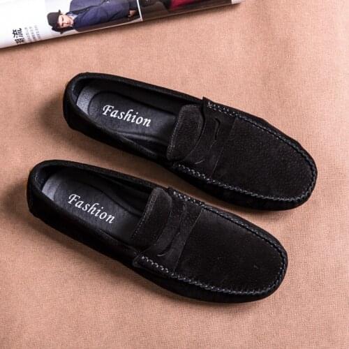 Large Size 38-49 Mens Loafers Soft Summer Moccasins Luxury Genuine Leather Shoes Men High Quality Gents Flats Driving Shoes Man