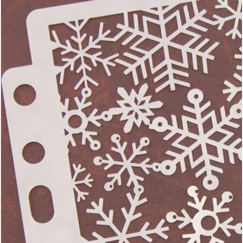 2021 New Snowflake Stencils Template Painting Scrapbooking Embossing Stamping Album Card