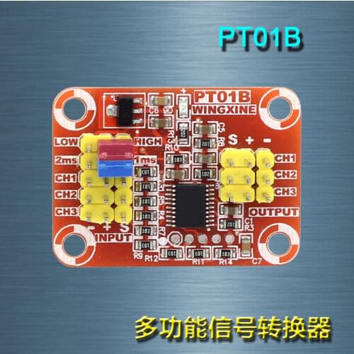 NEW 2PCSPT01B RC receiver signal to voltage signal 3 channel servo signal to 0-5V analog voltage signal