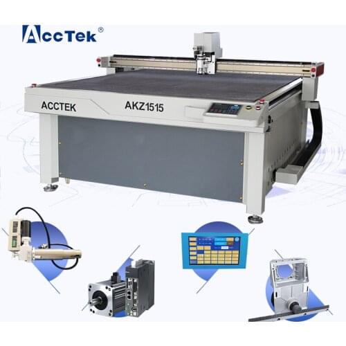 AccTek CNC Router Kit Oscillating Knife Cutting Machine 1625 1515 Car Floor Mat Leather Oscillating Knife Oil Resistant Fiber