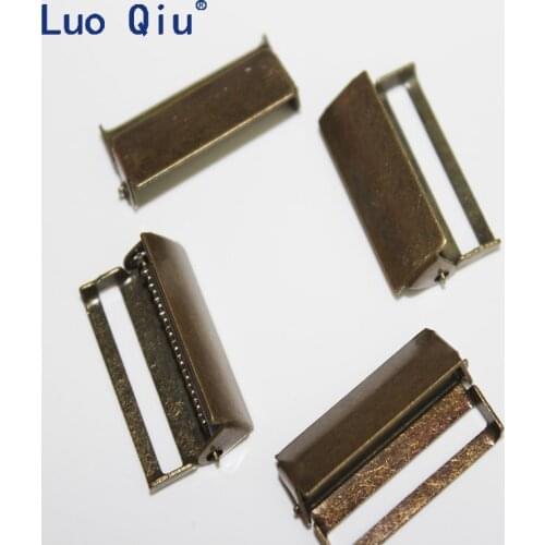 2.5cm Suspenders strap accessories metal bronze adjust buckle Regulate clamp suspender belt belt buckles for men 5pcs/lot