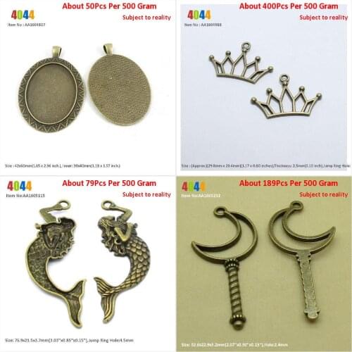 Jewelry Making Charms Wholesale Suppliers Oval Cabochon Blank Setting 30x40mm Crown Mermaid Moon Magic Stick Frame