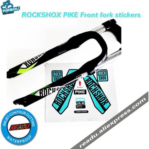 Rockshox pike Front fork sticker PIKE mountain bike front fork stickers Bicycle waterproof sunscreen stickers front fork decals