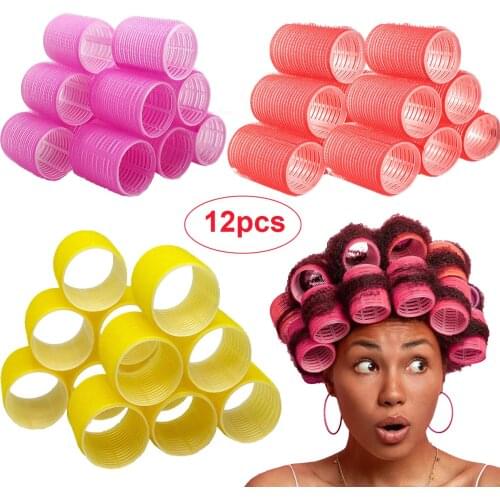 Hair Rollers Self Grip Hair Curlers Plasitc hair Scrunchies bang Roller Salon Hair Dressing styling Tools Girls hair accessories