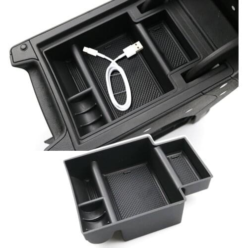 RUIYA Car Armrest Box Storage For Leon MK3 Leon Cupra 5F 2013-2019 Central Control Container Auto Interior Organizer Accessories